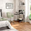 Chariot d'ordinateur compact avec rangement, graphite
