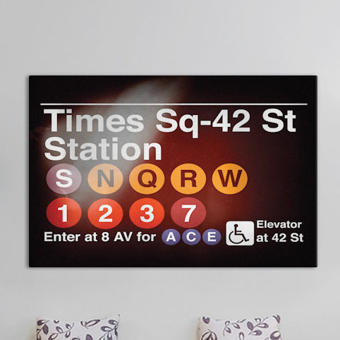 "Subway Times Square - 42 Street Station" par Philippe Hugonnard, impression sur toile tendue, H 40 po x l 60 po x P 1,5 po