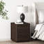 Evelyn 20" W Modern Nightstand with 3 Full Extension Drawers in Brown-1747435930