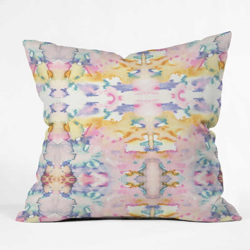  Dreamstate Indoor/Outdoor Throw Pillow, Blue/Pink/Yellow