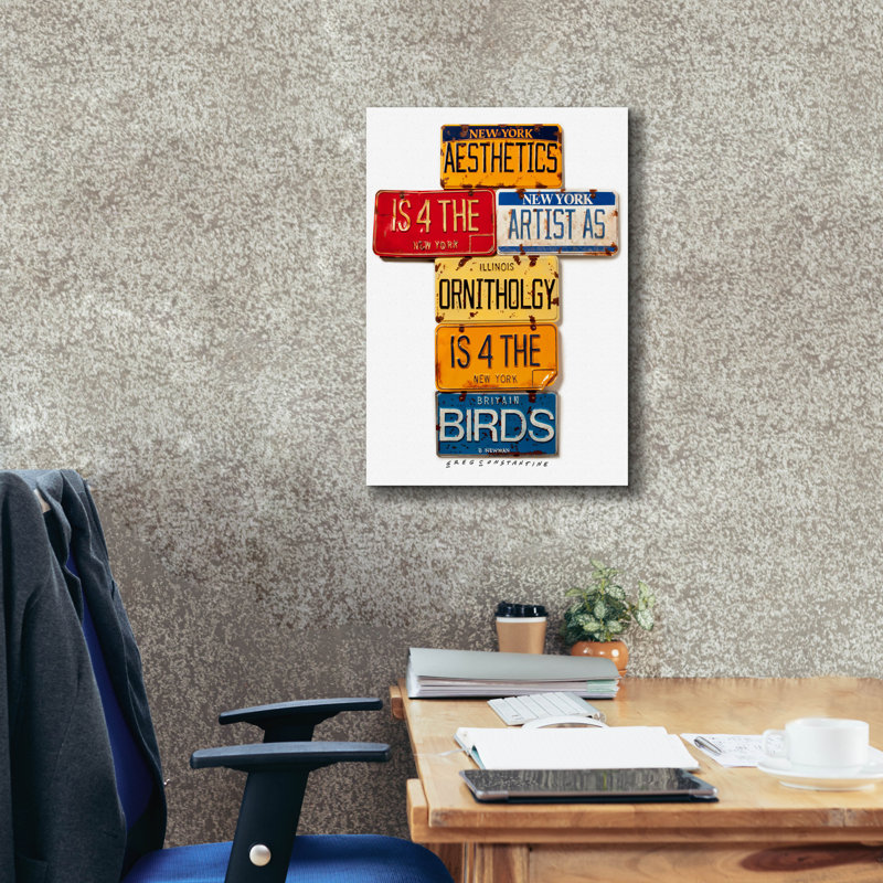 «Newman Aesthétique 4 The Artist» par Gregory Constantine, estampe numérique sur toile, H 26 po x l 18 po x P 0,75 po