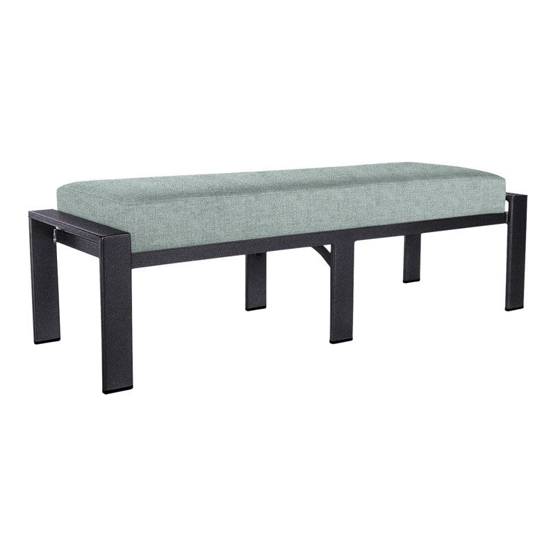 Studio Outdoor Bench, Graphite, Sahara Cafe