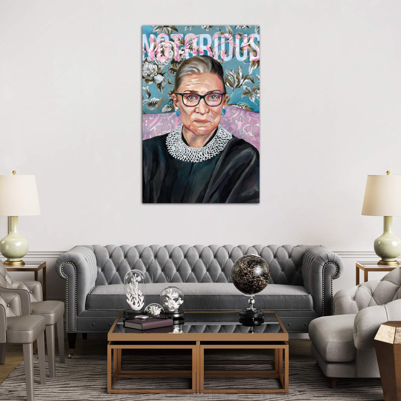 RBG by Heather Perry - Wrapped Canvas Painting, 66.04 cm H x 45.72 cm W x 1.91 cm D