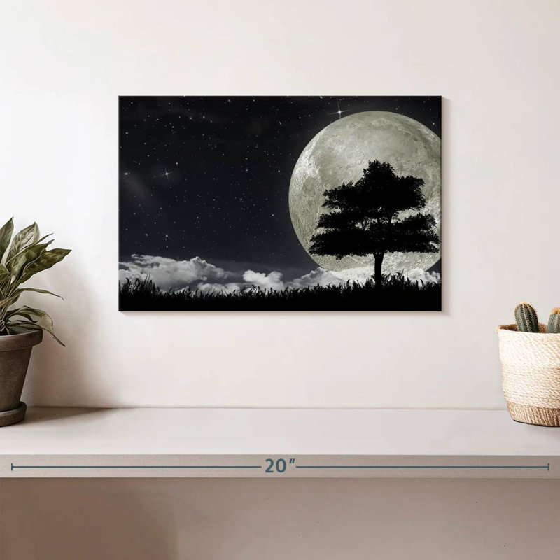 Arbre Oberle au clair de lune, H 8 po x l 12 po