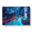 Night Lights Of Hong Kong In Abstract - Wrapped Canvas Print-55307807