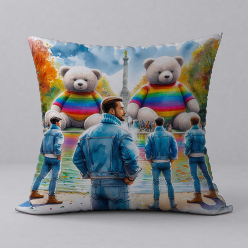 Polyester Throw Square Pillow Cover & Insert