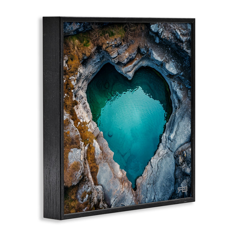«Giclee Art» par RB, H 12 po x l 12 po, Giclée encadrée noir minuit