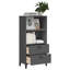 Allaya 123cm H x 60cm W Bookcase-195057601