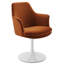 Fauteuil pivotant en velours Lippa Performance-105239672-105239675