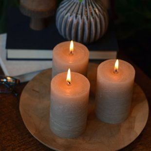 3 Piece Pillar Candle Set