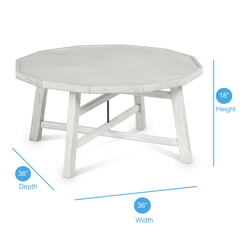 Ensemble de tables basses 3 pièces Sconset, Blanc patiné
