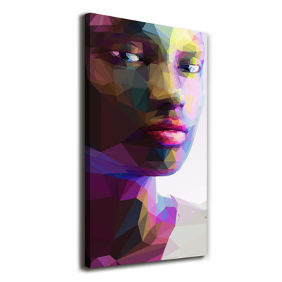 Abstraction of a woman 1 Piece Wrapped Canvas Wall Art