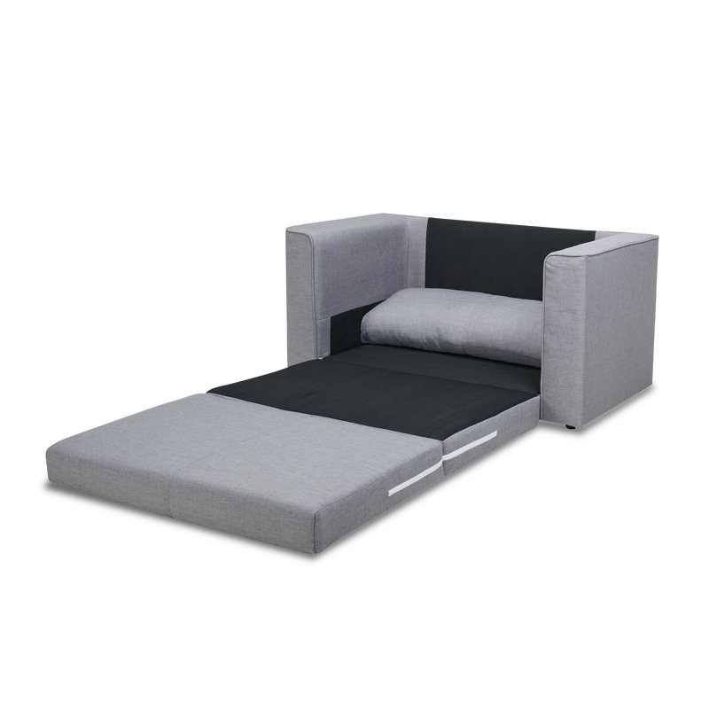 Cedarpoint Upholstered 53'' Sleeper Sofa, Light Gray