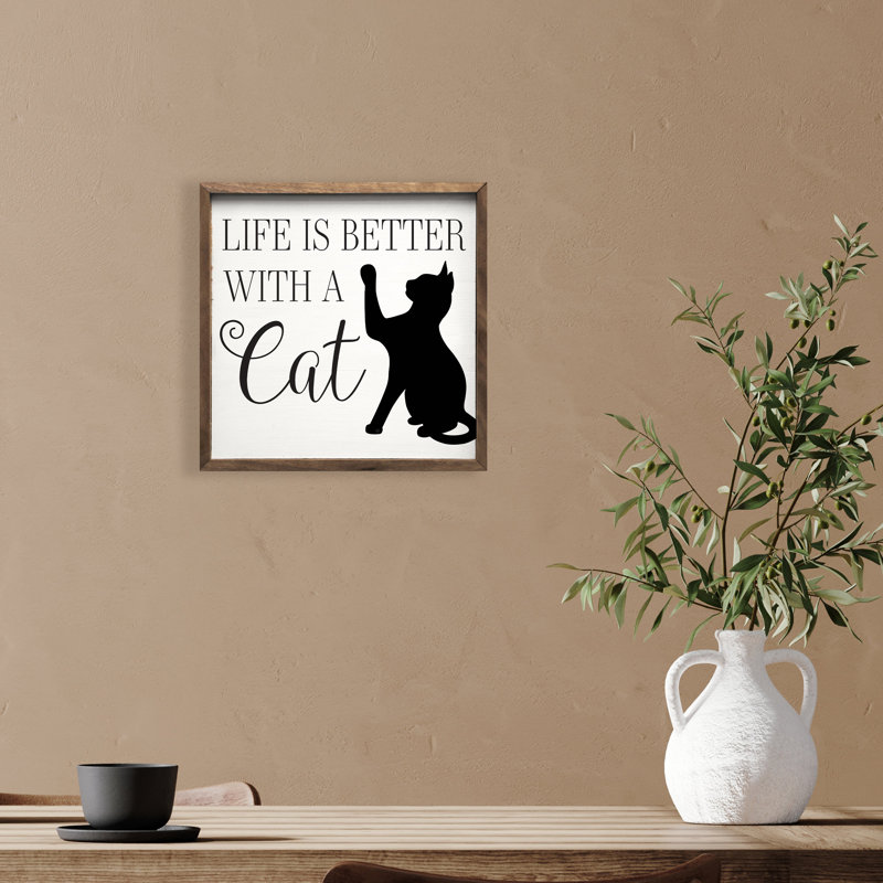 Life With A Cat Script, H 24 po x l 24 po