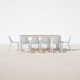 Rafael 82'' Rectangular 10 - Person Outdoor Dining Set