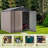 6 ft. W x 6 ft. D Metal Storage Shed