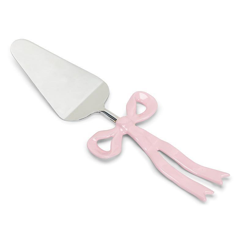 Ribbon Handle Cake Server, Pink