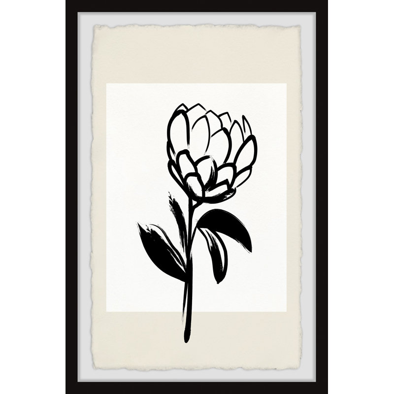 «I See A Flower», reproduction encadrée, H 12 po x l 8 po x P 1,5 po
