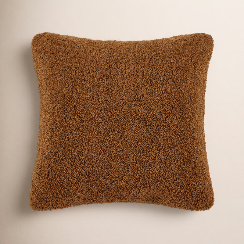 Coussin Teddy Teddy, Brun, H 27 po x l 27 po