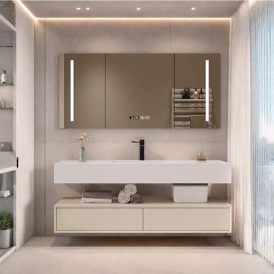 Simple design bathroom cabinet