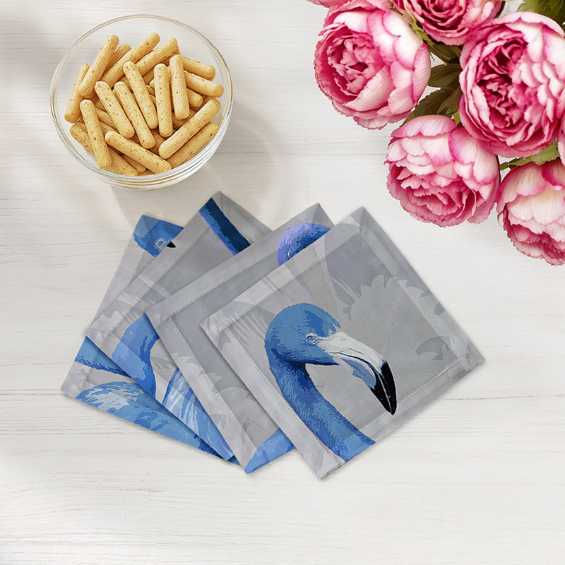 Serviettes de table en satin de coton Palm Springs, Beverley