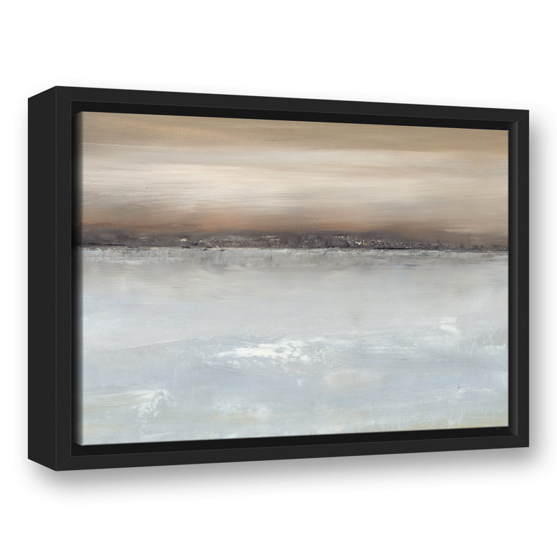 Reflections Floating Framed Canvas, 13.75" H x 17.75" W x 1.75" D, Black Floater Framed