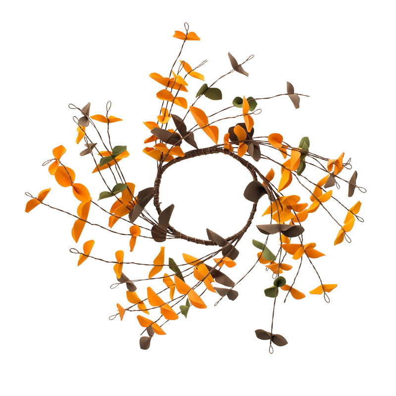 S/4 8" Fall Leaves Wreath