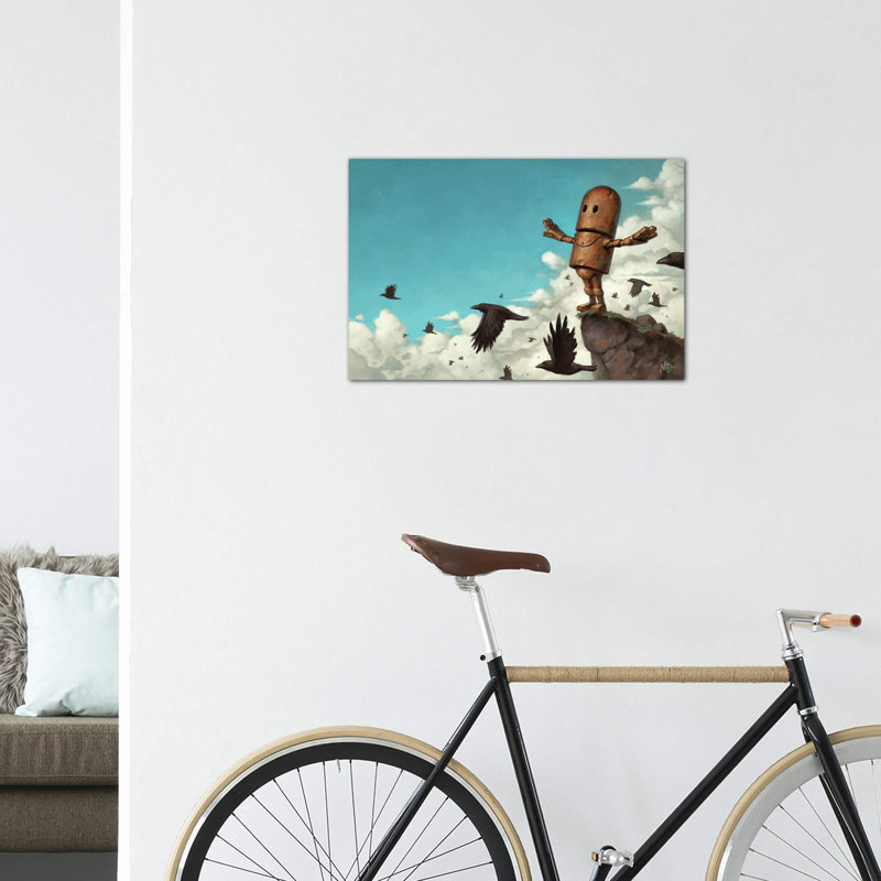 «Freedom» par Matt Dixon - impression d'art graphique, H 40 po x l 60 po x 1,5 po, Toile tendue