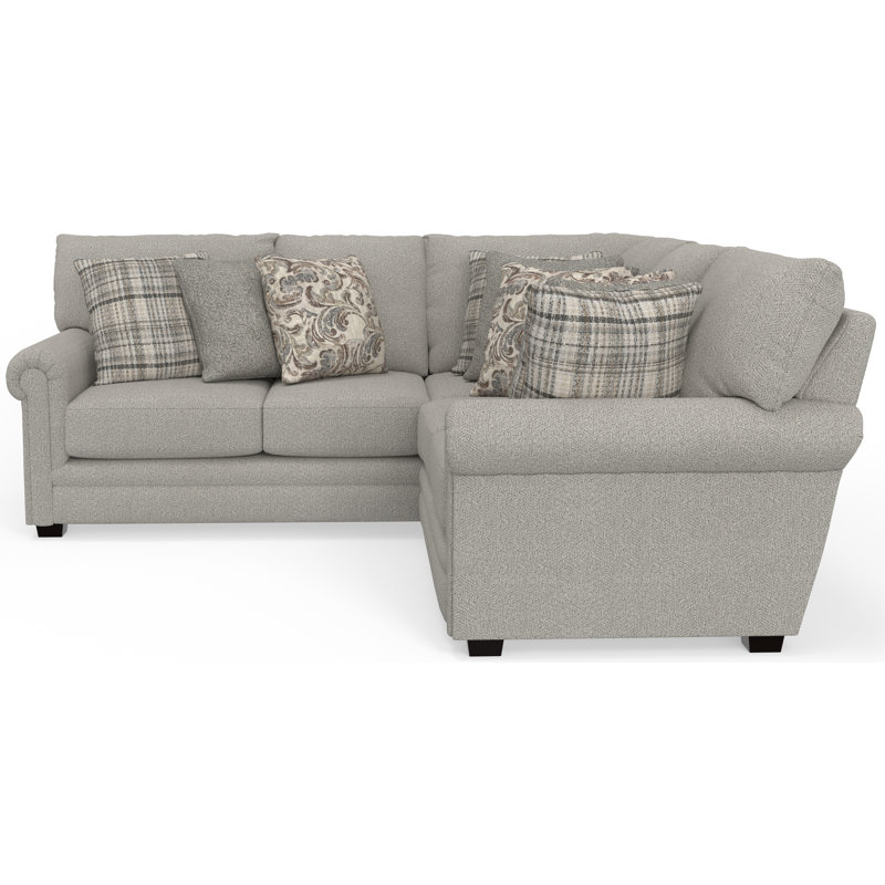 Emily - 2pc Sectional With Comfort Coil Seating And 9 Accent Pillows Included