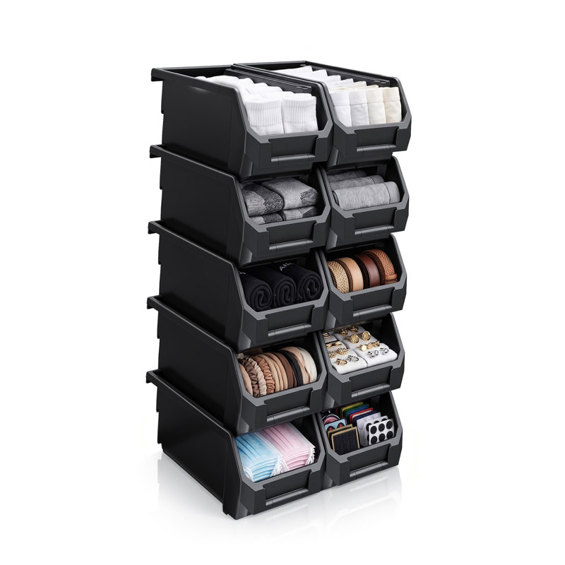 Boîte de rangement pour vêtements Sorbus, Black