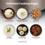 CUCKOO High Pressure Rice Cooker 6-Cup Uncooked / 12-Cup Cooked with Nonstick Inner Pot, Versatile Rice Maker with 12 Menu Options and Steam Plate, Fuzzy Logic Tech, Voice Guide, Black (CRP-P0609S)