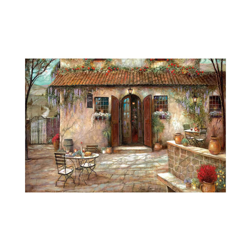 "Villa Claretta" par Ruane Manning - reproduction d'art, Toile tendue, Aucun mat, H 26 po x l 40 po x 1,5 po