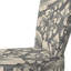 Chaise d'appoint d'appoint en velours noir à motif damassé