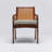 Delray 19'' H Upholstered Mahogany Armchair-90795051-91437545