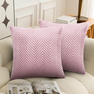 Chevron Square Throw Cushion Pad