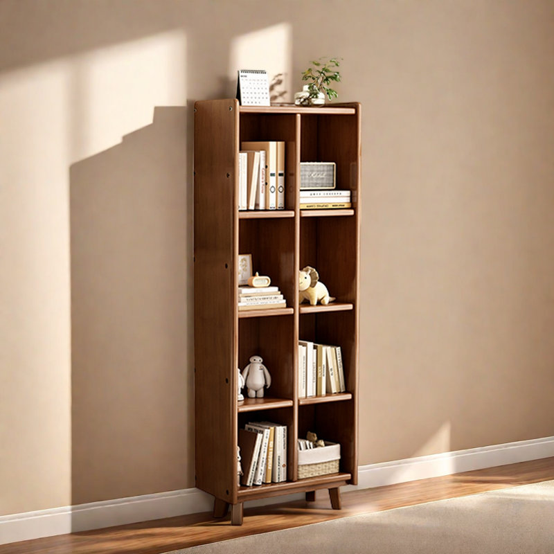 Bibliothèque classique et élégante, (5 tablettes) H 60,2 po x l 23,6 po x P 11,8 po, Marron foncé
