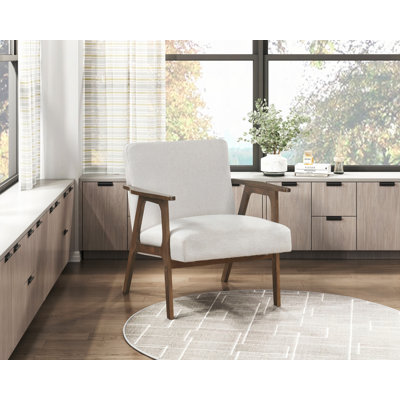 Siège à coussin contemporain en bois d'hévéa massif Home Furniture