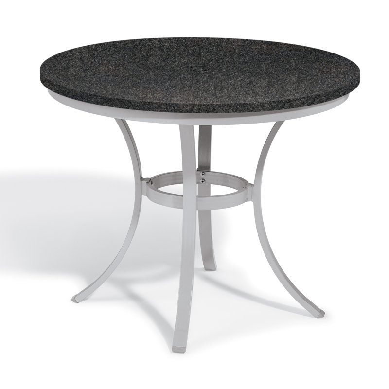 Travira Bistro Table, 36" L x 36" W, Litecore Charcoal