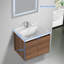 Meuble-lavabo flottant 24 po avec lavabo en céramique Bern-1945311323