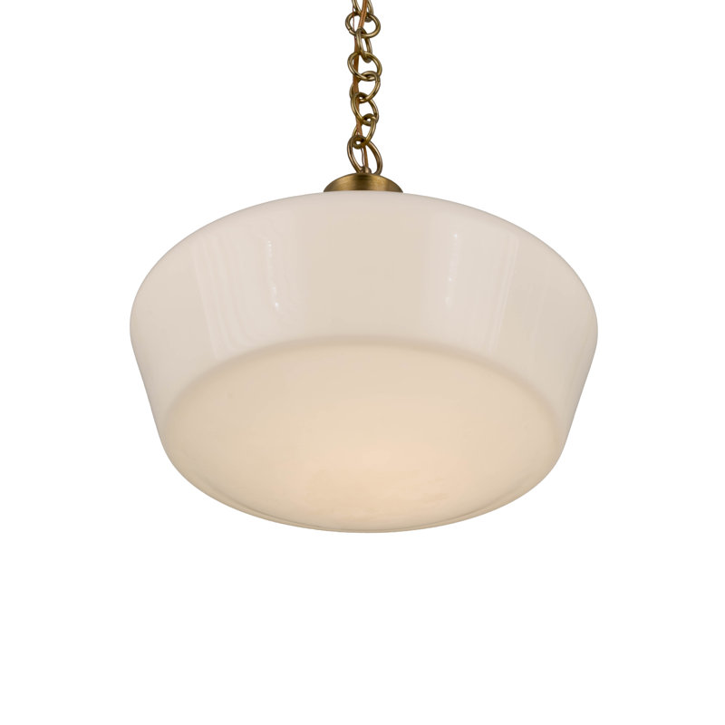 Luminaire suspendu 1 lumières scolaire single Moshier
