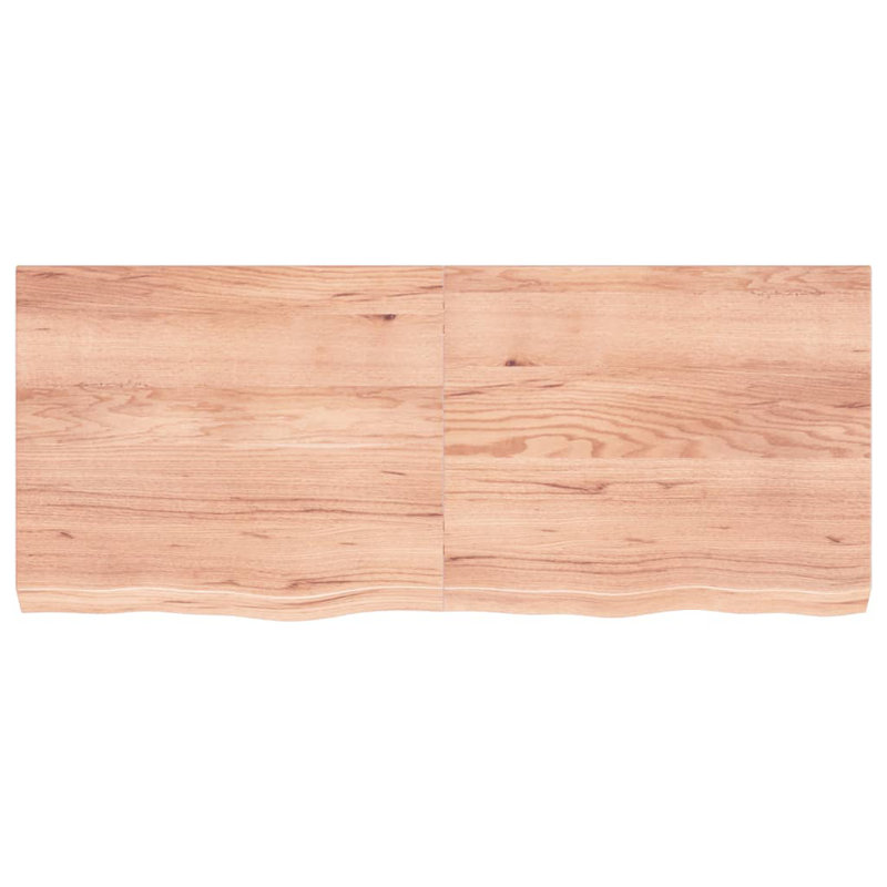 Avaiah 120cm Solid Wood Bathroom Vanity Top, Light Brown
