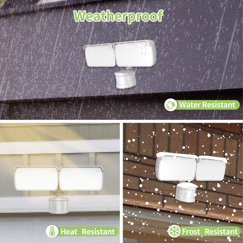 LED Solar Power Battery Operated Outdoor Security Area Light with Motion Sensor