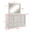 Commode de rangement à 6 tiroirs 1Pc
