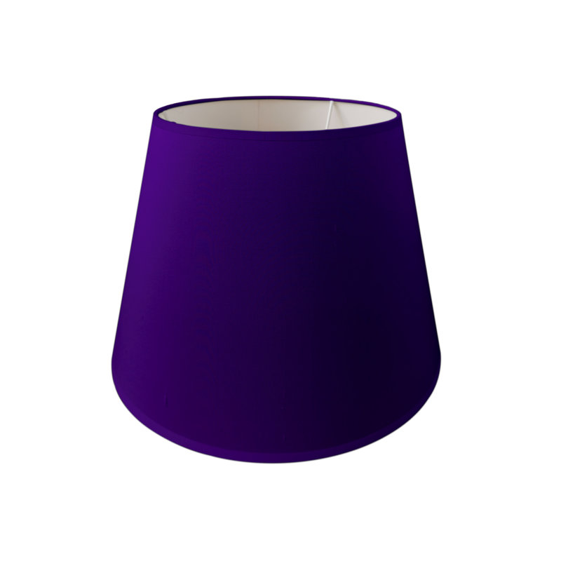 Silk Empire Lamp Shade ( Uno ), 30cm H x 45cm W x 30cm D, Violet