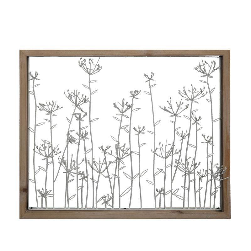 VIP Metal White Wired Flower Frame