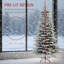 Arbre de Noël artificiel enneigé 6,5 pi