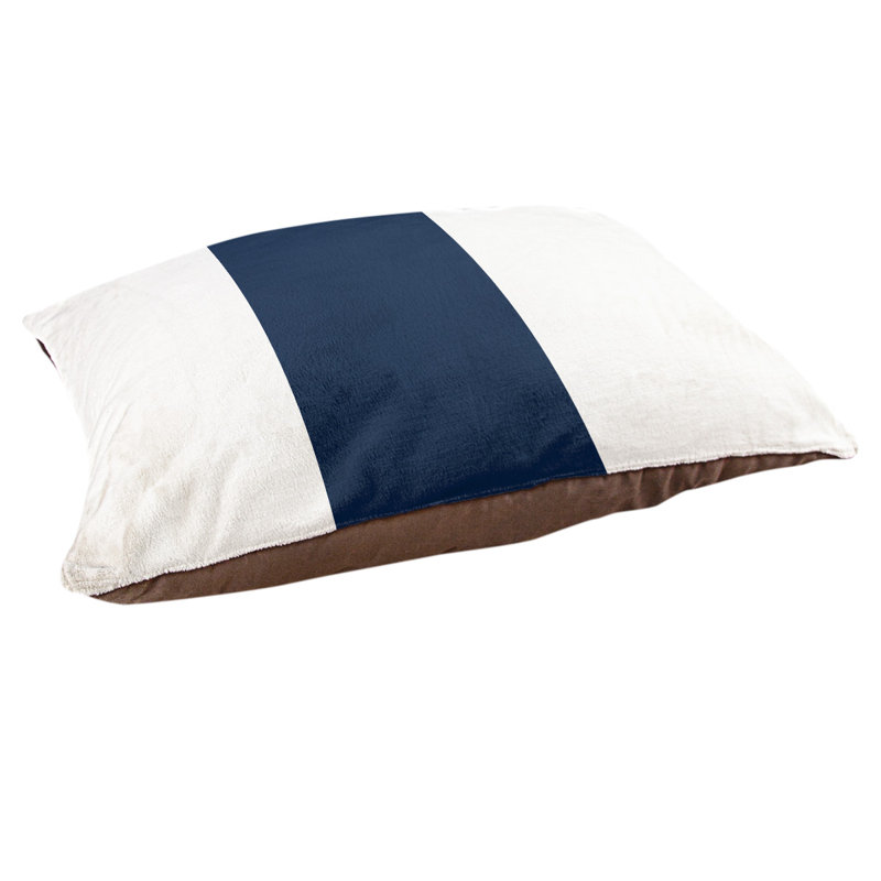 Coussin Los Angeles Anaheim, Large (40" W x 30" D x 14" H), Midnight Blue/White/Midnight Blue