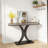 Compact Console Table Modern Industrial Sturdy Versatile Design