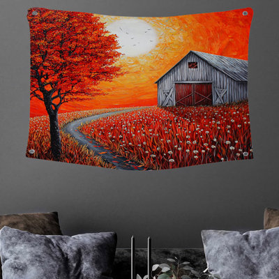 Barn Wall Tapestry -  Architecture Wall Decor