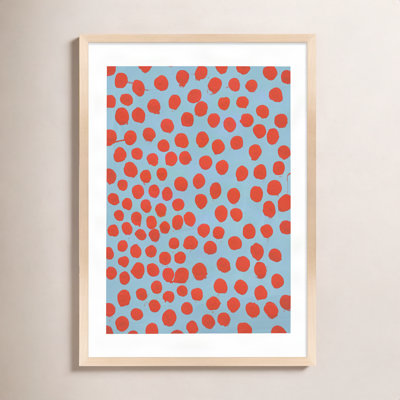 Orient Red On Blue Gray by Michela Sorrentino